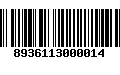 Código de Barras 8936113000014