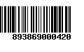 Código de Barras 893869000420