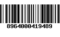 Código de Barras 8964000419489