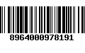 Código de Barras 8964000978191