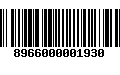 Código de Barras 8966000001930