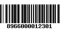 Código de Barras 8966000012301