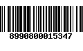 Código de Barras 8990800015347