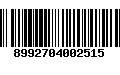 Código de Barras 8992704002515