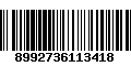 Código de Barras 8992736113418