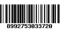 Código de Barras 8992753033720