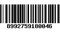 Código de Barras 8992759180046