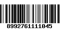 Código de Barras 8992761111045