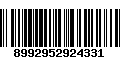 Código de Barras 8992952924331