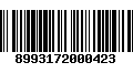 Código de Barras 8993172000423