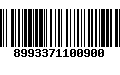 Código de Barras 8993371100900