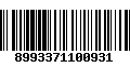 Código de Barras 8993371100931