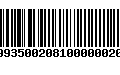 Código de Barras 89935002081000000200