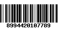 Código de Barras 8994420107789