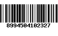 Código de Barras 8994504102327