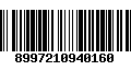 Código de Barras 8997210940160