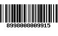 Código de Barras 8998008009915