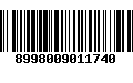 Código de Barras 8998009011740