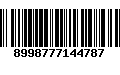 Código de Barras 8998777144787