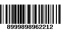 Código de Barras 8999898962212