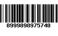 Código de Barras 8999898975748