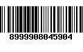 Código de Barras 8999908045904