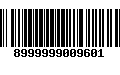 Código de Barras 8999999009601