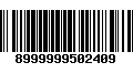 Código de Barras 8999999502409