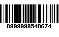 Código de Barras 8999999548674