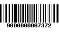 Código de Barras 9000000007372