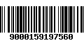 Código de Barras 9000159197560