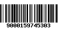 Código de Barras 9000159745303