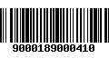 Código de Barras 9000189000410