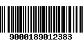 Código de Barras 9000189012383