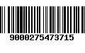 Código de Barras 9000275473715