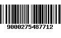 Código de Barras 9000275487712