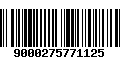 Código de Barras 9000275771125