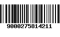 Código de Barras 9000275814211