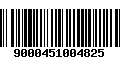 Código de Barras 9000451004825