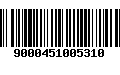 Código de Barras 9000451005310