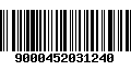 Código de Barras 9000452031240