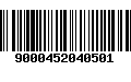 Código de Barras 9000452040501