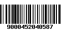 Código de Barras 9000452040587