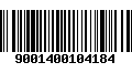 Código de Barras 9001400104184