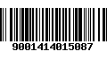 Código de Barras 9001414015087