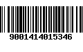 Código de Barras 9001414015346