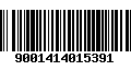 Código de Barras 9001414015391