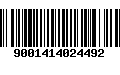 Código de Barras 9001414024492