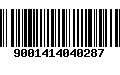 Código de Barras 9001414040287