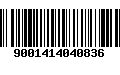 Código de Barras 9001414040836